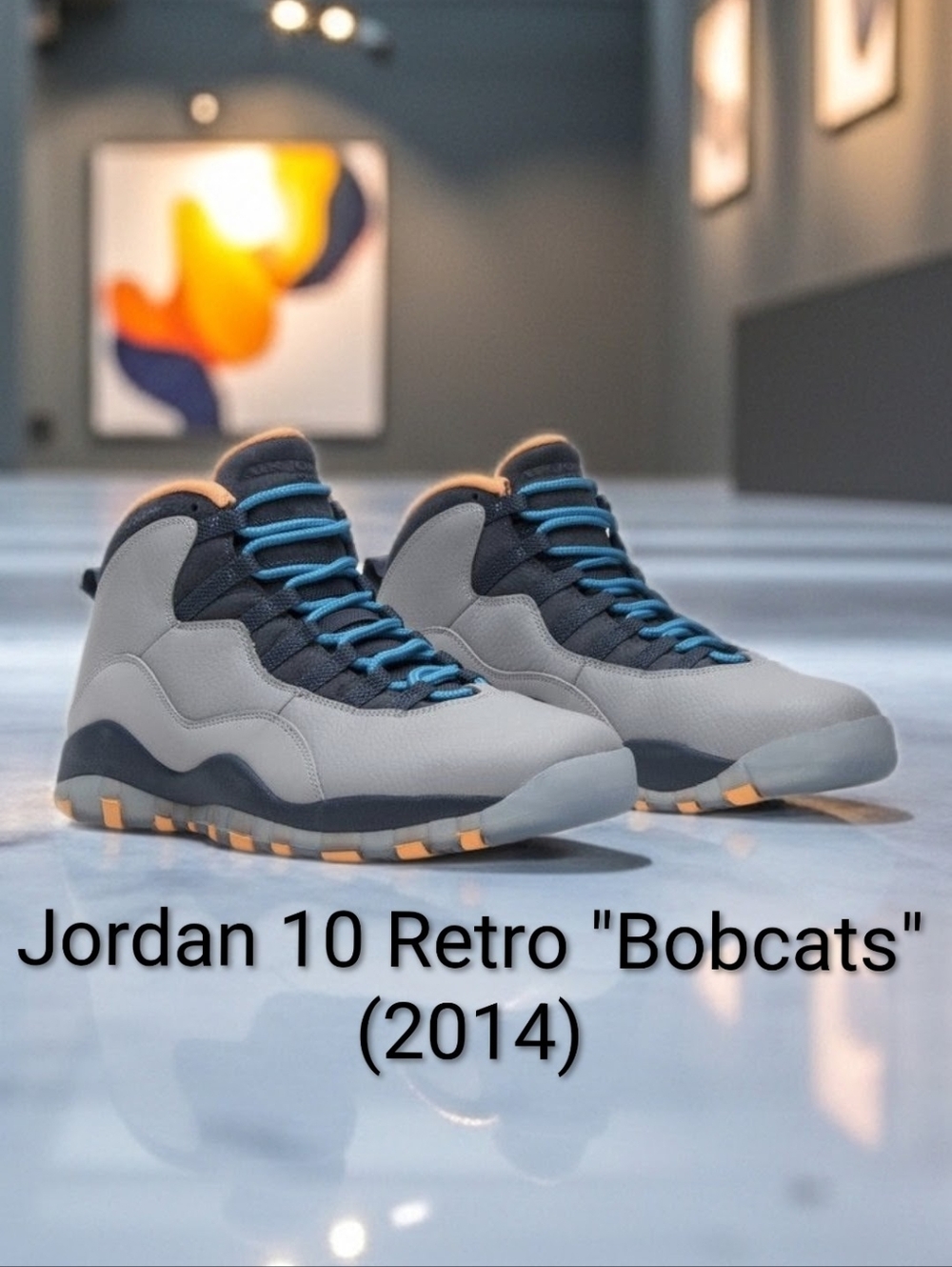 Jordan 10 Retro (GS) "Bobcats" (2014) Mens 6.5Y Womens 8 EUC